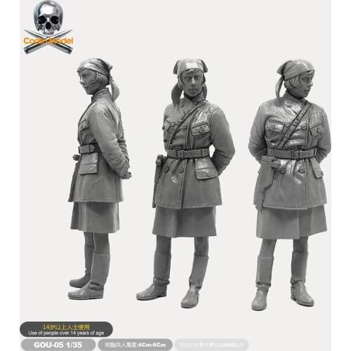 1/35 Resin Soldier Model (female Guerrillas In The Soviet Patriotic War) Resin Figure Gou-05