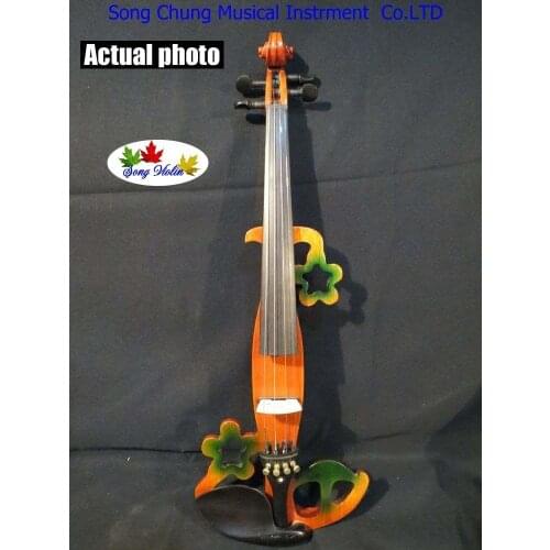 New SONG Brand design streamline 4/4 electric violin,solid wood #5310