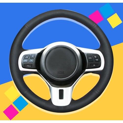 Auto Braid On The Steering Wheel Cover for Mitsubishi Lancer 10 EVO Evolution Car Braiding Wheel Covers Goods Accessories