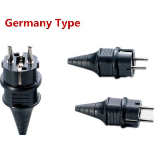 Wholesale Germany russia spain 3pins Elcectrical AC 250V 16A EU Power cord cable online power Plug Type F