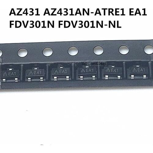 Original 10PCS/ AZ431 AZ431AN-ATRE1 EA1 FDV301N FDV301N-NL SOT-23