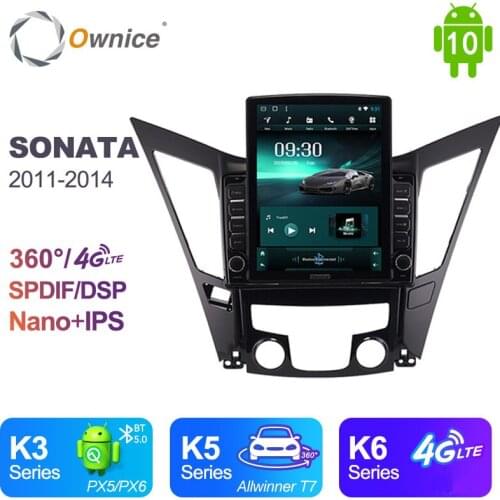 Ownice Android 10.0 Car DVD Player For Hyundai SONATA 2011 - 2014 Auto Multimedia Video Audio GPS Player head Unit 360 Panorama