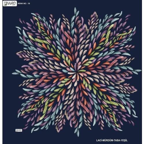 REYYAN SILK OYALIK WRITING (NEW QUALITY)-16308 - RENK-19