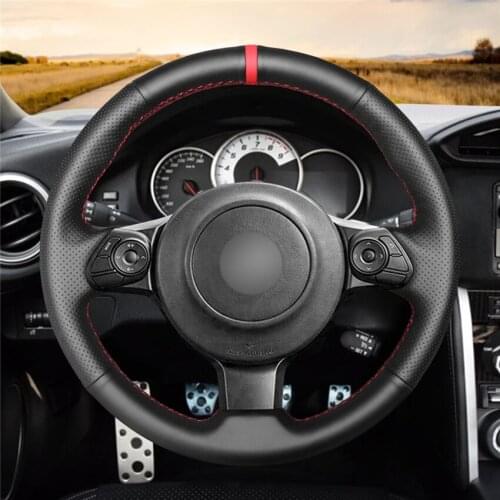 DIY Hand-stitched Customization Anti-Slip Wear-Resistant Steering Wheel Cover For Subaru BRZ 2016 -2020 Car Interior Decoration
