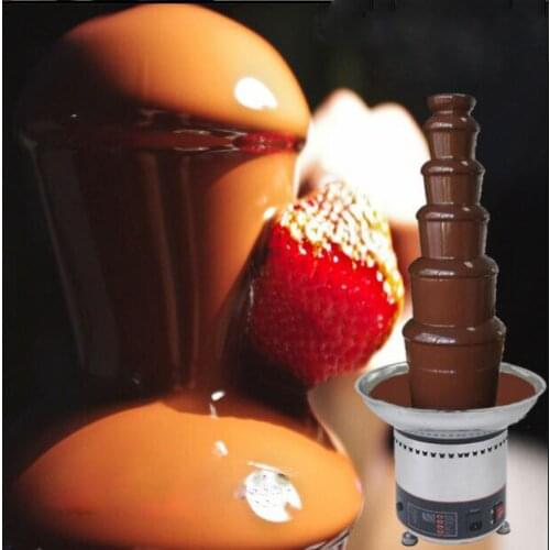 Chocolate fountain machine with melting chocolate fountain fondue machine 6 layer 82CM commercial fountain machine