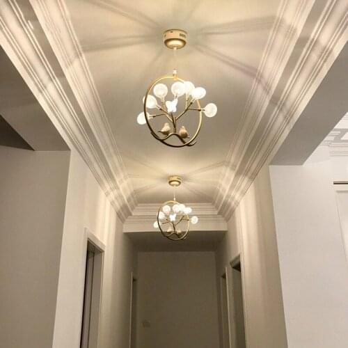 Nordic creative personality hallway light simple and modern entrance hallway light corridor aisle small Pendant Lights LX110711