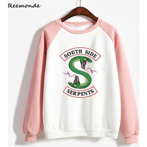 South Side Serpents Riverdale Southside Costume Hoody Riverdale Sweatshirt Serpents Pullover Jacket Women Girl Hooded Sweater