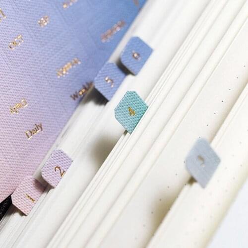 Groceries Magic Color Gradients Morandi Label Paste Date Month Index Paste Stamping Classify Label Sticker Planner Stickers