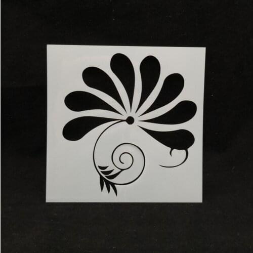 13*13 Flower Layering Stencils for Diy scrapbook/photo album Decorative Embossing coloring,painting stencil,home decor