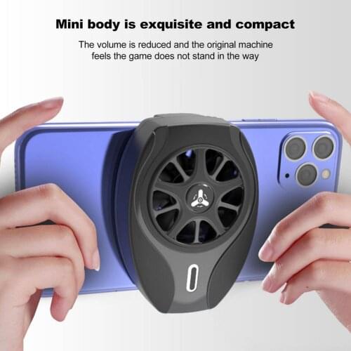 Universal Mini Mobile Phone Cooling Fan Radiator Turbo Hurricane Game Cooler Cell Phone Cool Heat Sink For IPhone/Xiaomi