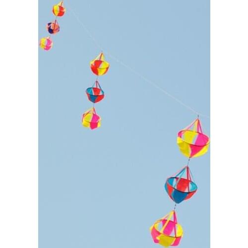 Free shipping high quality 2pcs/lot children kites windsock kite reel ripstop nylon octopus kite goldfish kite big ladybug