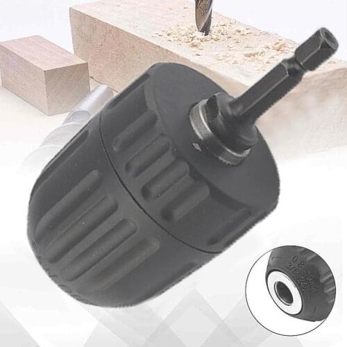 High Speed Steel Hex Shank Drill Chuck Ratchet Wrench Thrust Impact Torque Drill Screwdriver Converter Electric R0V5