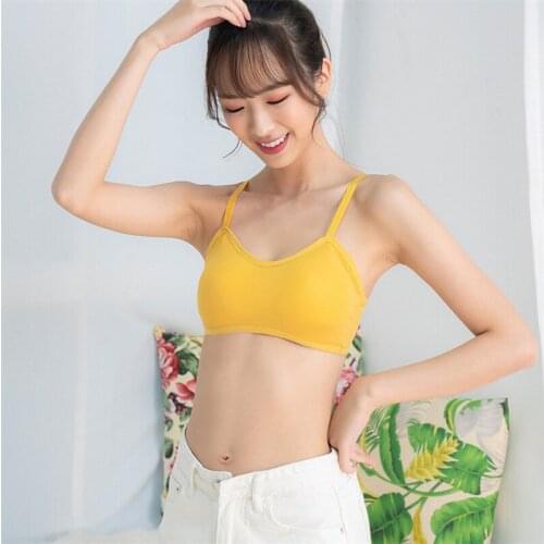 Casual Women Underwear Shear Seamless Vest Bra Tops Slim New Solid Crop Top Without Steel Ring Ladies Slim Vest Top 2021 New