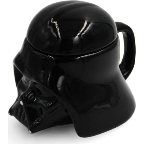 Star Wars Darth Vader Black Warrior 3D Customized High-end Exquisite Ceramic Handmade Mug Coffee Cup Office Drinking Cup Gift
