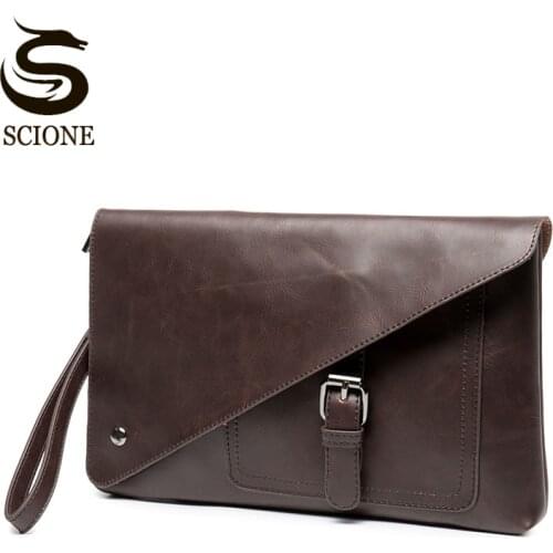 Mens PU Leather Shoulder Bags Fashion Men Messenger Bag Small ipad Male Tote Vintage New Crossbody Bags Mens Handbags Clutch