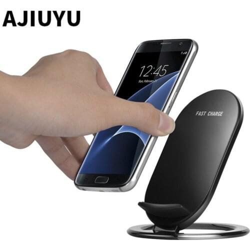 AJIUYU Wireless charger For Samsung Galaxy S8 S8+ Note8 Note 8 Wireless Charger S7 S7 edge Smart Stand mini Mobile phone ouick