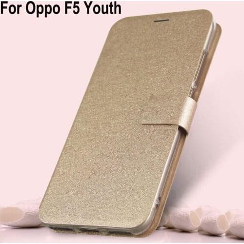 Cases For Oppo F5 Youth Cover With Magnetic closure Stand Card Holder Flip Coque For Oppo F5Youth F 5 Youth phone case shell