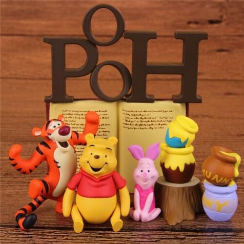 Disney Winnie the Pooh Tiger Piglet DIY Action Figurine Collection Toys Doll Kids room decor For kids children gifts