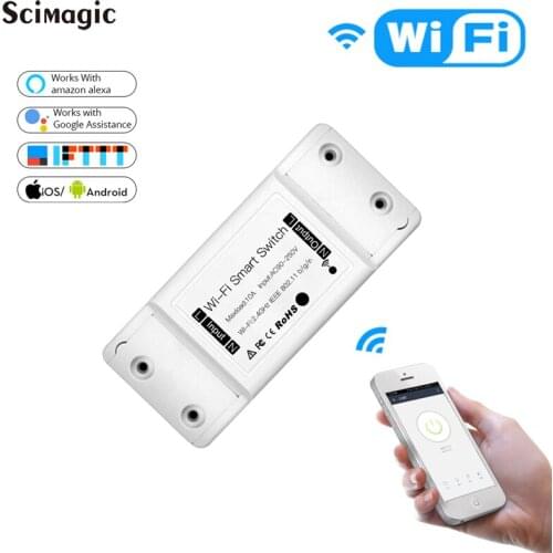 DIY WiFi Smart Light Switch Universal Breaker Timer Wireless Remote Control Works with Alexa Google Home Smart Home