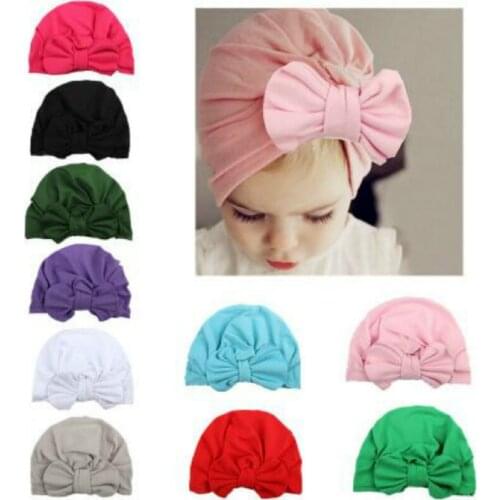 Newborn Toddler Kids Baby Boy Girl Turban Cotton Beanie Hat Cap Cute Baby Boys Girls Cotton Soft Turban Twisted Knot Beanies Hat