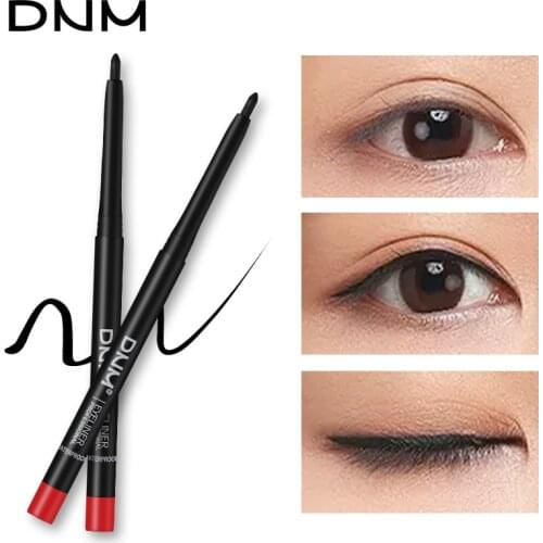 Maquillaje Eyeliner Pen With Pencil Sharpener Waterproof And Sweatproof Lasting 24 Hours Smooth Fast Dry Natural Make Up Tool