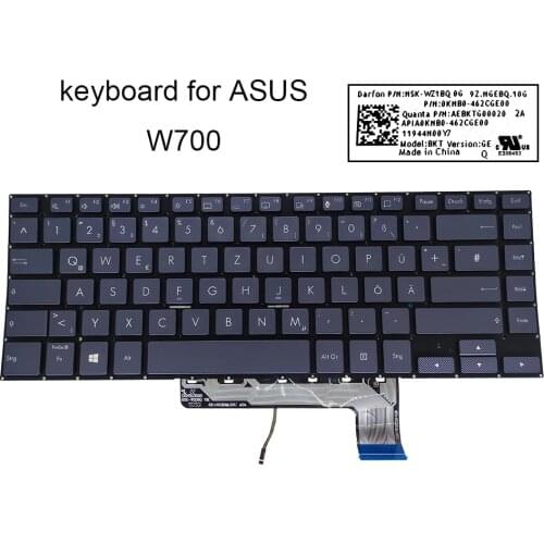 UK German Japan backlit keyboard for ASUS StudioBook S W700 g1t W700g2t w700gv GR JP laptop keyboards 0KNB0 462CGE00 462AJP00