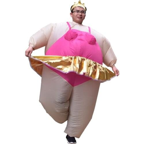 Adult Inflatable Ballet Costume Carnival Purim Halloween Party Inflatable Costume Ballerina Cosplay Fancy Dress for Women Men