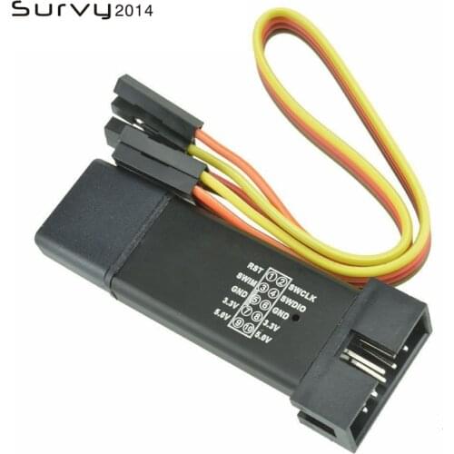 1Set ST LINK Stlink ST-Link V2 Mini STM8 STM32 Simulator Download Programmer Programming With Cover DuPont Cable ST Link V2