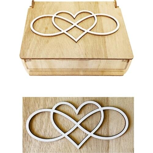 Heart Shape Transparent Wedding Decoration Guest Book Rustic Sweet Heart Drop Box Wedding Drop Box 3D Guestbook Like-minded