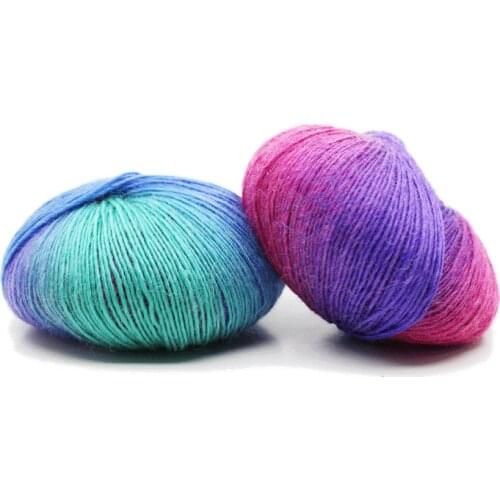 2pcs X 50g Yarn for Crochet Lana Cashmere Knitting Yarn Baby Welna Mieszaanki Wool Yarn
