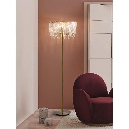 Light luxury post-modern minimalist floor lamp clothing store dining room living room glass floor lamp