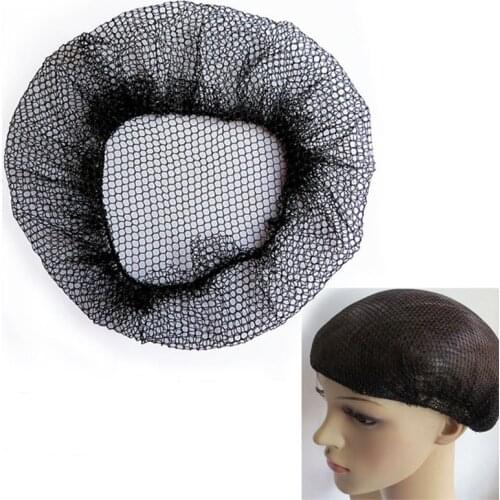 20PCS Black hiding All Head web Hairnets line of wigs with elastic for Nurse,sleep hair net,Doctor snoods