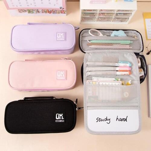 Multifunctional pencil case large capacity pencil case for boys creative Korean style pupils pencil case junior high school