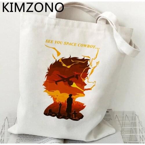 Cowboy Bebop shopping bag eco shopper cotton reusable bag ecobag sacola reciclaje custom