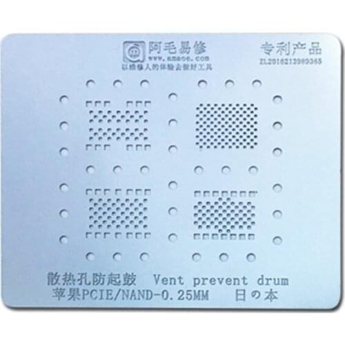 4 IN 1 BGA Reballing Stencil Template For iPhone 8 X 7 Plus 6S 6 5S IC Chips Soldering Stencils Reballing Motherboard Repair