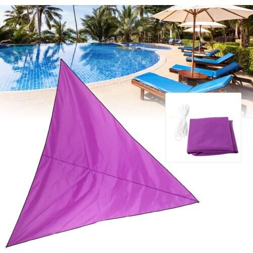 Triangle Sun Shade Breathable Waterproof Shade Sails for Terraces Swimming Pools Courtyards Carports Sun Shelter Awning