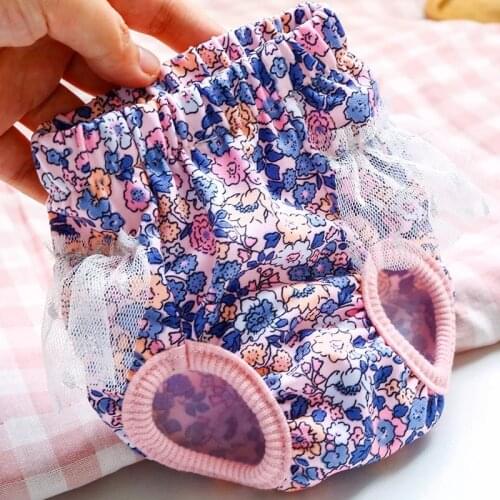 Girl Princess Sanitary Pant for Dogs Comfort Dog Diapers Physiological Pants Puppy Chihuahua Poodle Washable Female Dog Shorts