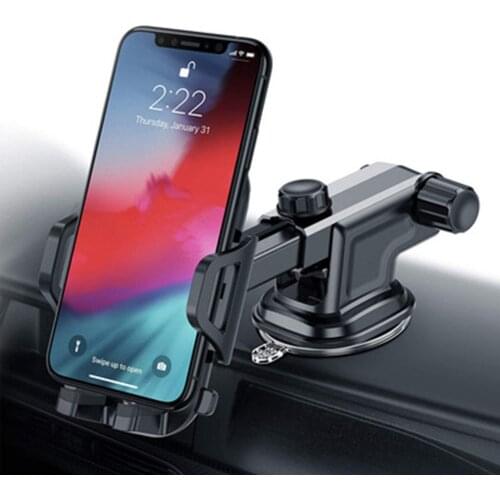 Universal Car Mount Phone Holder Windshield Magnetic Desk Stand Cellphones Rack Air Vent Long Arm Bracelet Adjustable Cradle