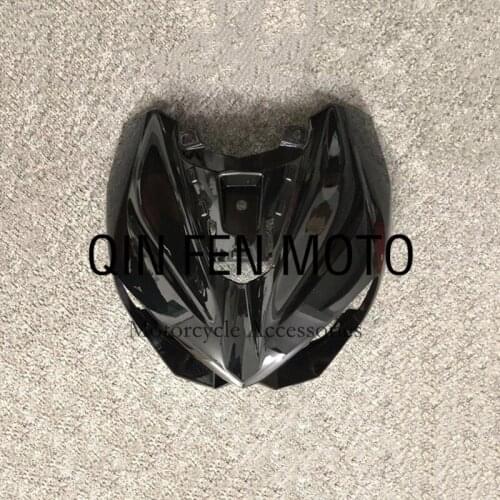 Motorcycle Upper Front Nose Headlight Cover Panel Fairing Cowl Fit For kawasaki Z1000 2014-2019 bright black