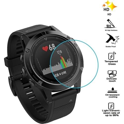 Gosear 9H Premium HD Protect Tempered Glass Screen Protector Film for Garmin Fenix 5 5S S Fenix5 Fenix5S 5 S Smart Watch