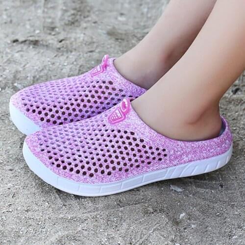 Ladies Sandals Slippers Lightweight Breathable Casual Shoes Fashion Trendy Hole Shoes Birds Nest Shoes Beach Shoes Size36-42