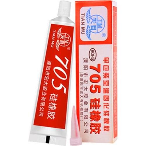 1pcs 705 Transparent Silicone Rubber Insulating Electronic High Temperature Resistance Waterproof Sealant