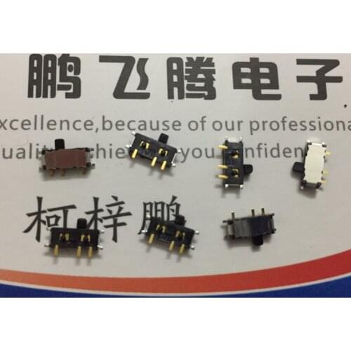 10PCS/lot Japan ALPS SSSS814801 Universal 7-foot toggle switch 2-speed miniature side sliding power switch