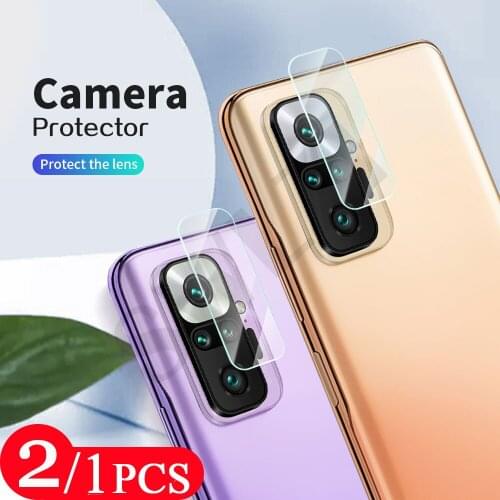 2/1Pcs protector Camera for Redmi note 10 pro max 5G 10S Camera Lens note 7 8 8T 9 9T 9S screen protector Glass protective Film