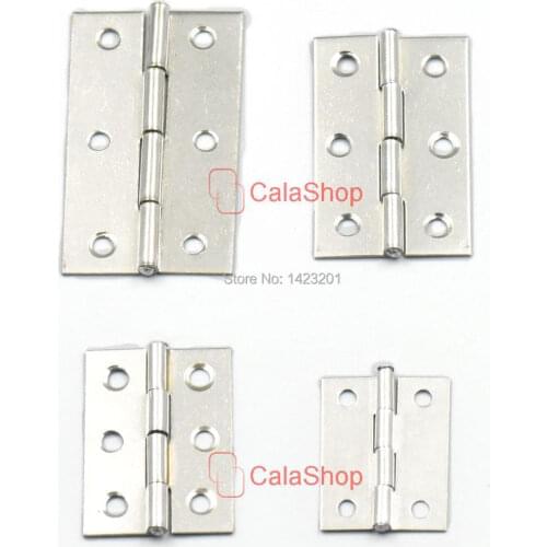 20 Pcs / Lot Stainless Steel Hinges Cabinet Drawer Door Butt Folding Furniture Hardware
