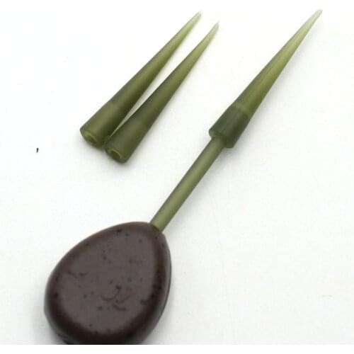 20PCS Carp Fishing Flat Method Feeder Tool Rubber Quick Change Bead for Ronnie Helicopter Rigs Chod Rig Tackle Accessories