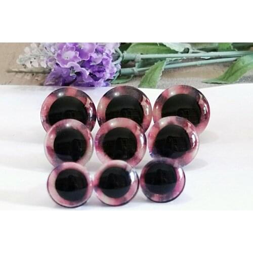 200pcs/lot new items 16mm/20mm/25mm trapezoid plastic clear safety toy eyes +new glitter color +white washer for diy doll--02