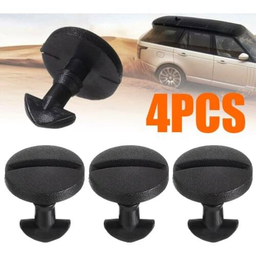 4pcs Black Plastic Rear Bumper Tow Cover Clip Towing Eye Trim Auto Fastener Clip For Land Rover Discovery 3 4 Range Rover Sport