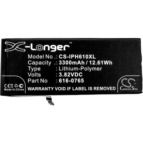 Cameron Sino 3300mAh Battery for Apple A1522, A1524, A1593, iPhone 6 5.5, iPhone 6 Plus,616-0765, 616-0770,616-0772
