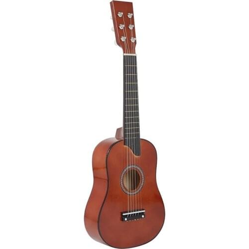 25Inch Mini Small Guitar Basswood 6 Strings Acoustic Guitar with Pick Strings for Beginner Children Kids Gift